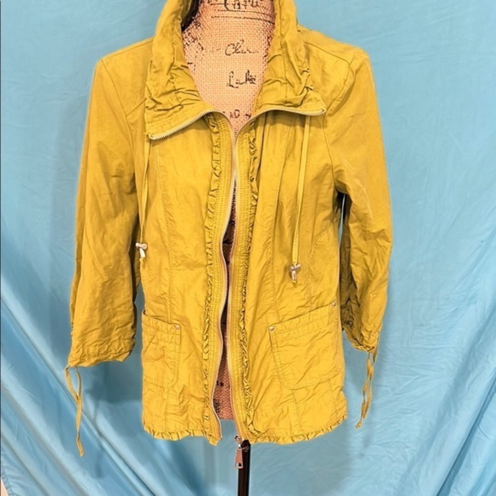 Live a Little Moss Green Utility Jacket Casual Fit